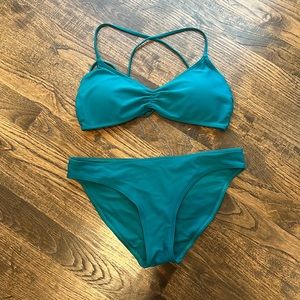 Aerie scoop neck bikini in teal